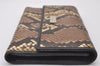 Authentic GUCCI Vintage Long Wallet Purse Leather 257303 Brown 2888I