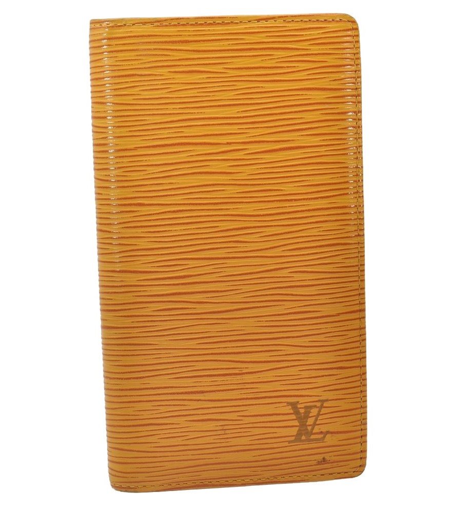 Authentic Louis Vuitton Epi Agenda Posh Notebook Cover Yellow R20529 LV 2889I