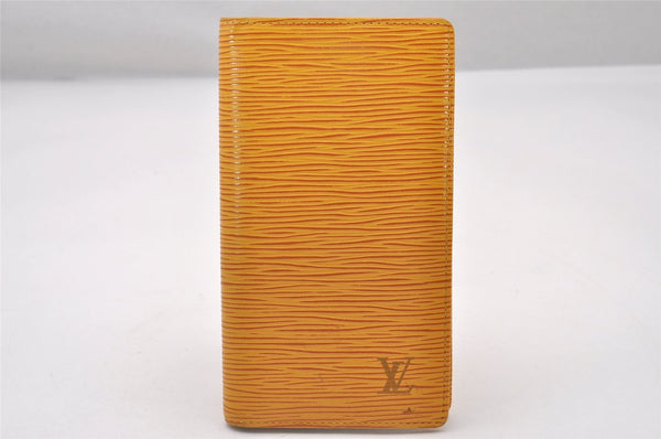 Authentic Louis Vuitton Epi Agenda Posh Notebook Cover Yellow R20529 LV 2889I