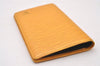 Authentic Louis Vuitton Epi Agenda Posh Notebook Cover Yellow R20529 LV 2889I