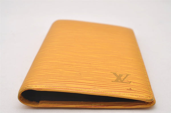 Authentic Louis Vuitton Epi Agenda Posh Notebook Cover Yellow R20529 LV 2889I