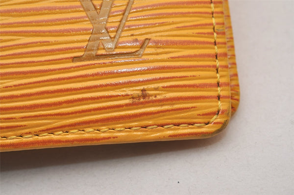 Authentic Louis Vuitton Epi Agenda Posh Notebook Cover Yellow R20529 LV 2889I