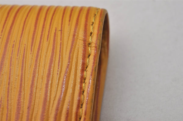 Authentic Louis Vuitton Epi Agenda Posh Notebook Cover Yellow R20529 LV 2889I