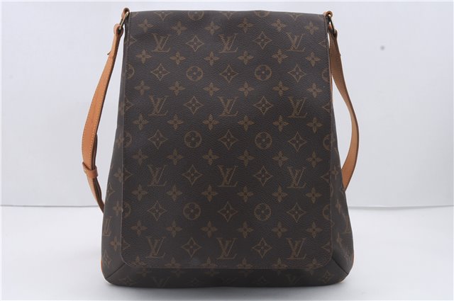 Authentic Louis Vuitton Monogram Musette Shoulder Cross Body Bag M51256 LV 2890D