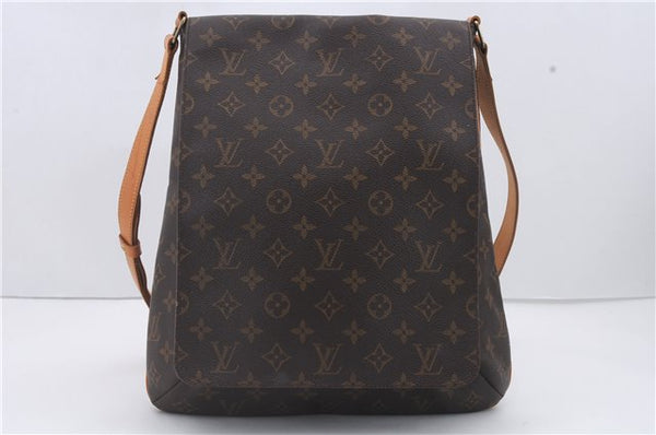 Authentic Louis Vuitton Monogram Musette Shoulder Cross Body Bag M51256 LV 2890D