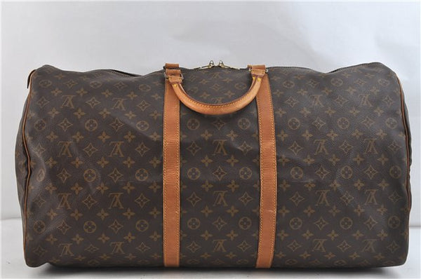 Authentic Louis Vuitton Monogram Keepall 60 Boston Bag M41422 LV 2892D