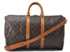 Auth Louis Vuitton Monogram Keepall Bandouliere 45 Boston Bag M41418 LV 2893D