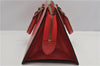 Authentic Louis Vuitton Epi Sac Triangle Hand Bag Red M52097 LV 2893F