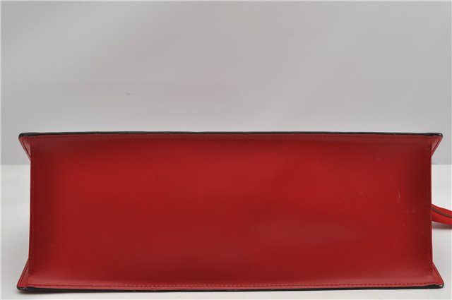 Authentic Louis Vuitton Epi Sac Triangle Hand Bag Red M52097 LV 2893F