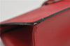Authentic Louis Vuitton Epi Sac Triangle Hand Bag Red M52097 LV 2893F
