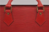 Authentic Louis Vuitton Epi Sac Triangle Hand Bag Red M52097 LV 2893F
