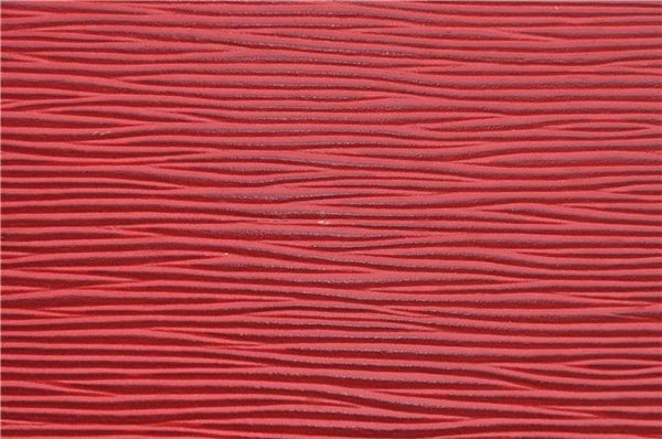 Authentic Louis Vuitton Epi Sac Triangle Hand Bag Red M52097 LV 2893F