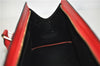 Authentic Louis Vuitton Epi Sac Triangle Hand Bag Red M52097 LV 2893F