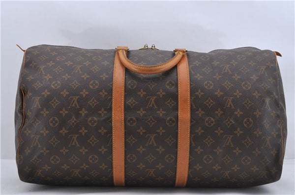 Authentic Louis Vuitton Monogram Keepall 55 Boston Bag M41424 LV 2894D