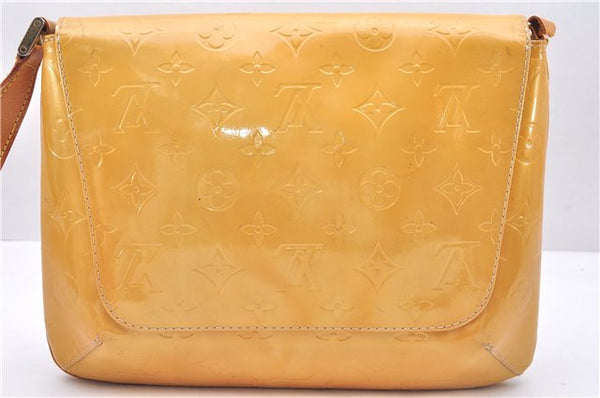 Auth Louis Vuitton Vernis Thompson Street Shoulder Bag Yellow M91008 Junk 2894E