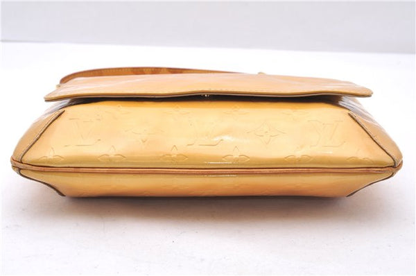 Auth Louis Vuitton Vernis Thompson Street Shoulder Bag Yellow M91008 Junk 2894E