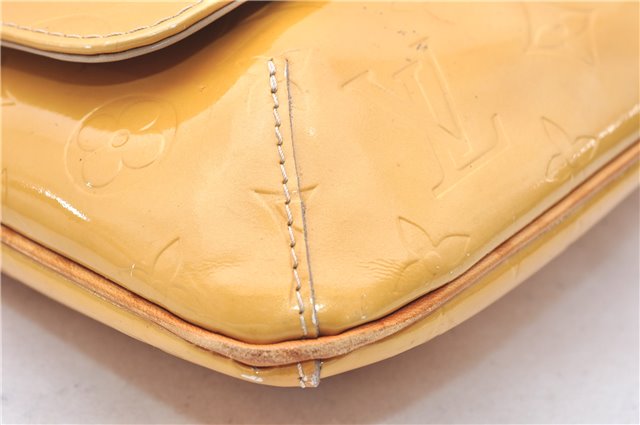 Auth Louis Vuitton Vernis Thompson Street Shoulder Bag Yellow M91008 Junk 2894E