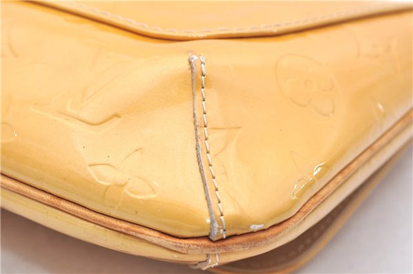 Auth Louis Vuitton Vernis Thompson Street Shoulder Bag Yellow M91008 Junk 2894E