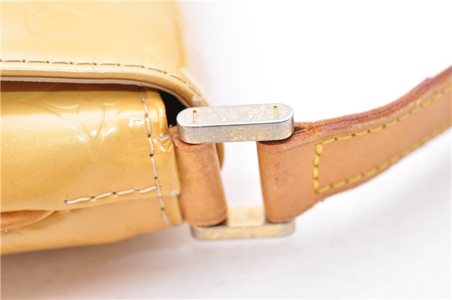 Auth Louis Vuitton Vernis Thompson Street Shoulder Bag Yellow M91008 Junk 2894E