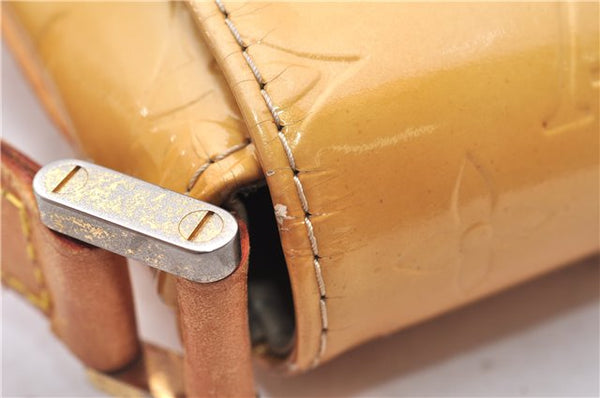Auth Louis Vuitton Vernis Thompson Street Shoulder Bag Yellow M91008 Junk 2894E