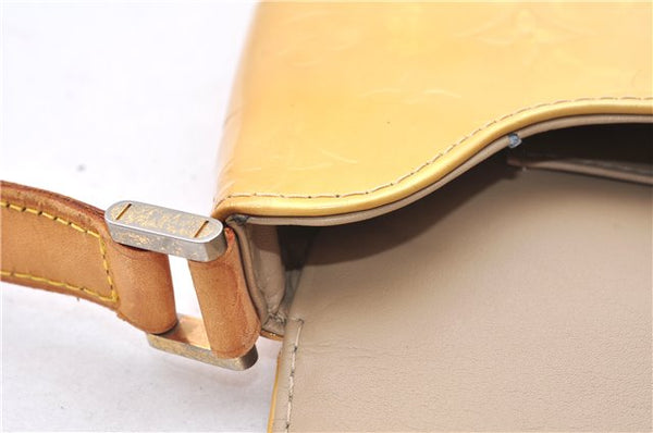 Auth Louis Vuitton Vernis Thompson Street Shoulder Bag Yellow M91008 Junk 2894E