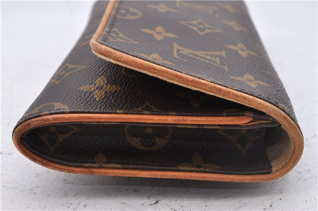 Authentic Louis Vuitton Monogram Pochette Twin GM Shoulder Bag M51852 LV 2895D