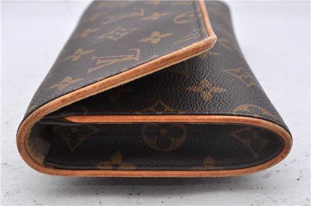 Authentic Louis Vuitton Monogram Pochette Twin GM Shoulder Bag M51852 LV 2895D