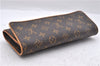 Authentic Louis Vuitton Monogram Pochette Twin GM Shoulder Bag M51852 LV 2895D