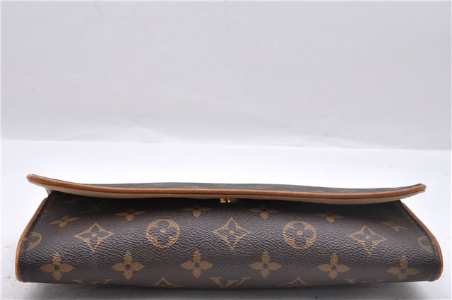 Authentic Louis Vuitton Monogram Pochette Twin GM Shoulder Bag M51852 LV 2895D