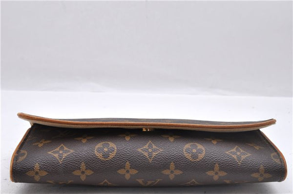 Authentic Louis Vuitton Monogram Pochette Twin GM Shoulder Bag M51852 LV 2895D