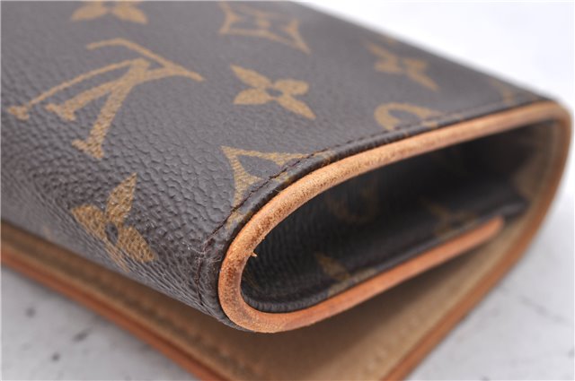 Authentic Louis Vuitton Monogram Pochette Twin GM Shoulder Bag M51852 LV 2895D