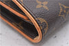 Authentic Louis Vuitton Monogram Pochette Twin GM Shoulder Bag M51852 LV 2895D