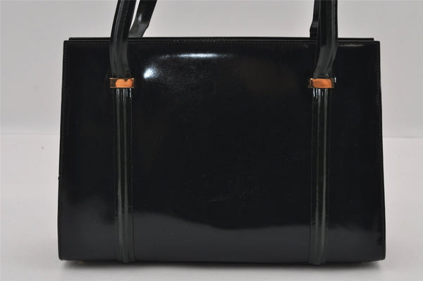 Authentic GUCCI Vintage Shoulder Hand Bag Purse Enamel Green Junk 2895I