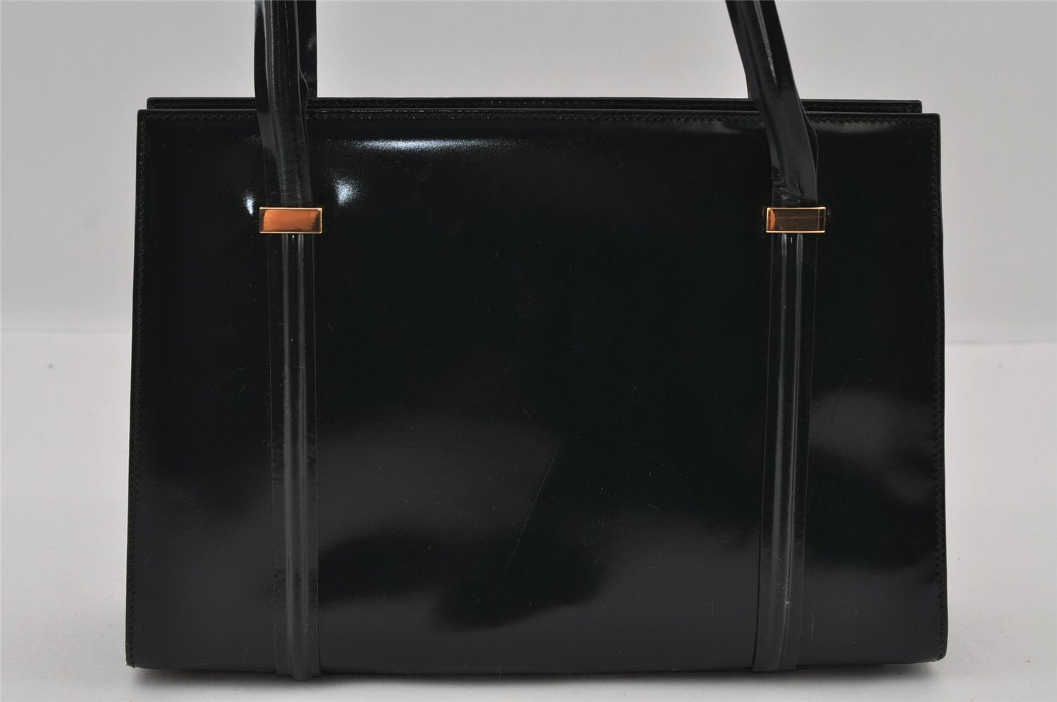 Authentic GUCCI Vintage Shoulder Hand Bag Purse Enamel Green Junk 2895I