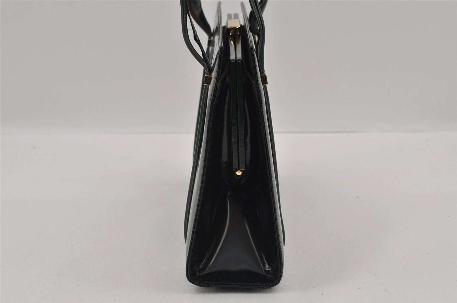 Authentic GUCCI Vintage Shoulder Hand Bag Purse Enamel Green Junk 2895I