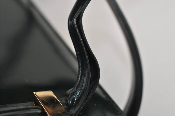 Authentic GUCCI Vintage Shoulder Hand Bag Purse Enamel Green Junk 2895I