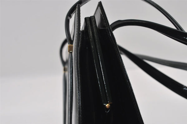 Authentic GUCCI Vintage Shoulder Hand Bag Purse Enamel Green Junk 2895I