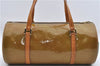 Authentic Louis Vuitton Vernis Bedford Hand Bag Light Green Blue M91007 LV 2896E