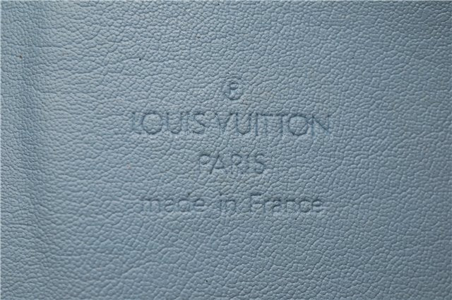 Authentic Louis Vuitton Vernis Bedford Hand Bag Light Green Blue M91007 LV 2896E