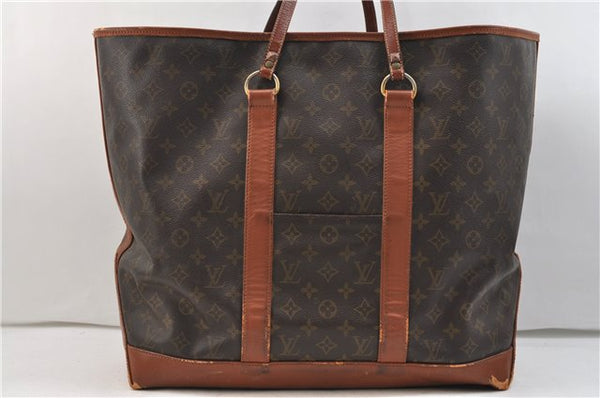Auth Louis Vuitton Monogram Sac Weekend GM Vintage Tote Hand Bag M42420 LV 2897E