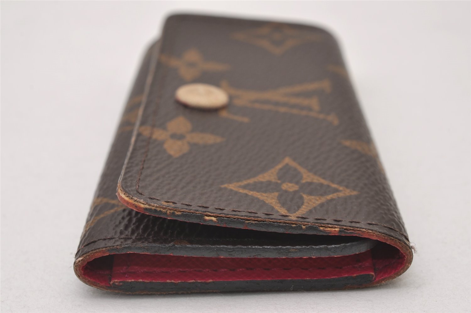 Authentic Louis Vuitton Monogram Multicles 4 Hooks Key Case Pink M41945 LV 2897I