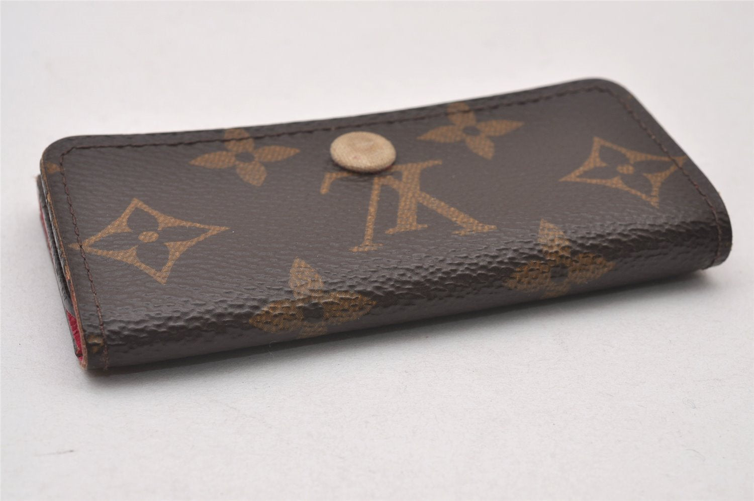 Authentic Louis Vuitton Monogram Multicles 4 Hooks Key Case Pink M41945 LV 2897I