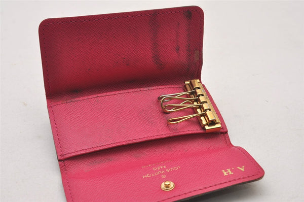 Authentic Louis Vuitton Monogram Multicles 4 Hooks Key Case Pink M41945 LV 2897I