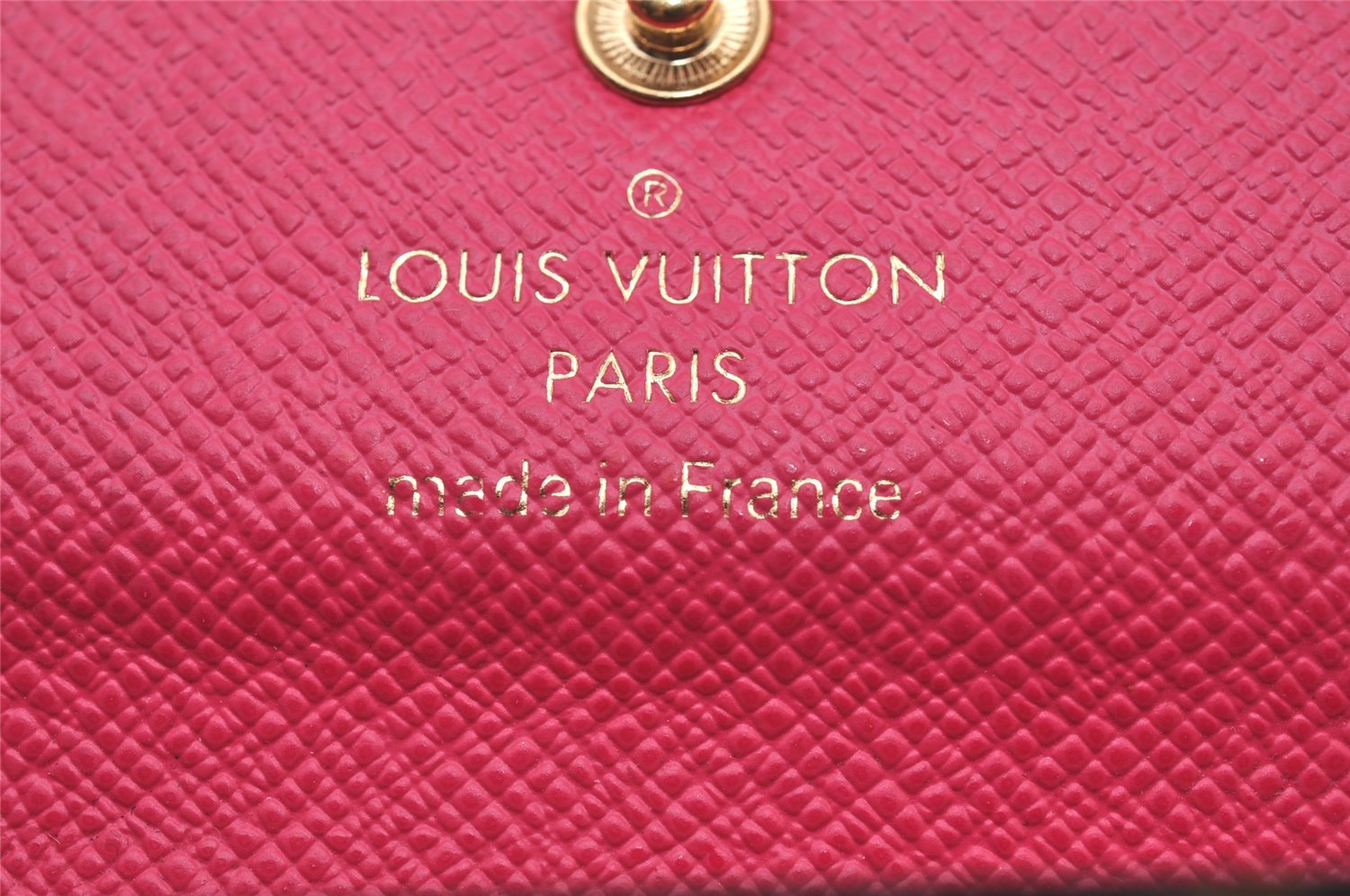 Authentic Louis Vuitton Monogram Multicles 4 Hooks Key Case Pink M41945 LV 2897I
