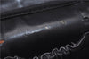 Authentic CHANEL Calf Bicolore CC Logo Vanity Hand Bag Case Black 2898D