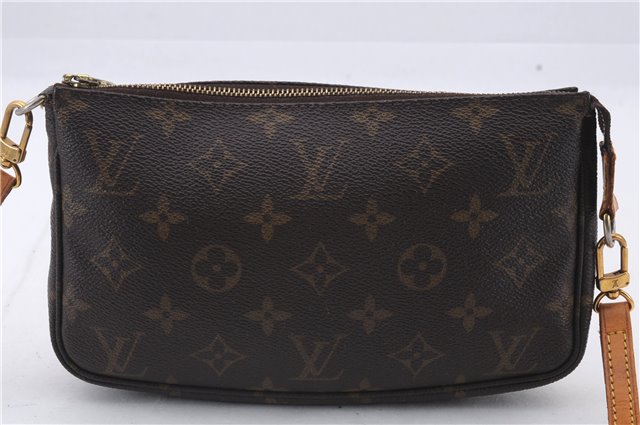 Auth Louis Vuitton Monogram Pochette Accessoires Shoulder Cross Body Pouch 2899D