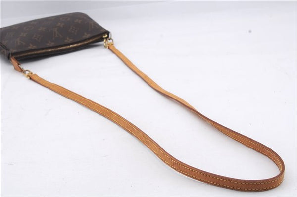 Auth Louis Vuitton Monogram Pochette Accessoires Shoulder Cross Body Pouch 2899D