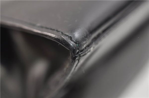 Authentic GUCCI Vintage Shoulder Hand Bag Purse Leather 0013034 Black 2899E