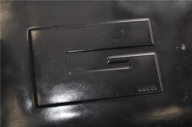 Authentic GUCCI Vintage Shoulder Hand Bag Purse Leather 0013034 Black 2899E