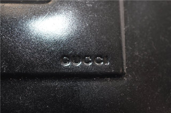 Authentic GUCCI Vintage Shoulder Hand Bag Purse Leather 0013034 Black 2899E